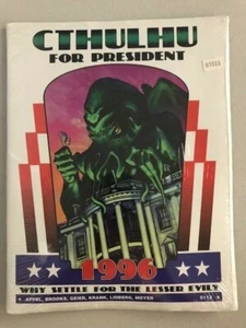 Cthulhu for President 1996 Kit Why Settle for the Lesser Evil Lovecraft - New SW - Picture 1 of 1