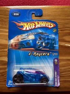 2005 Hot Wheels First Editions X-Raycers #8/10 VANDETTA Transparent Blue PR5 #58 - Picture 1 of 5
