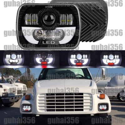 Faro LED alto/bajo halo DRL Fit GMC Safari C6500 C7500 Topkick 7x6" pulgadas Foto 1 de 4