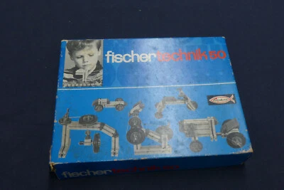 Conjunto de construção vintage Fischer Technik 50 feito na Alemanha - Imagem 1 de 4