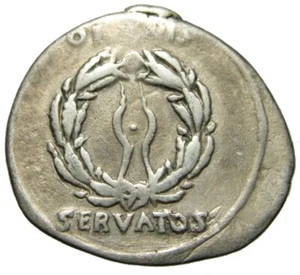 Augusto AR Denario (19 aC), O CIVIS SERVATOS - Imagen 1 de 6