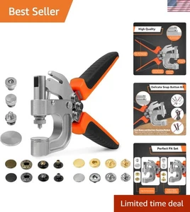 Snap Button Kit with Pliers and Buttons - Picture 1 of 9