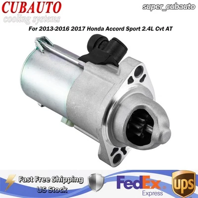 Starter Motor For 2013-2016 2017 Honda Accord Sport 2.4L Cvt AT Foto 1 de 4