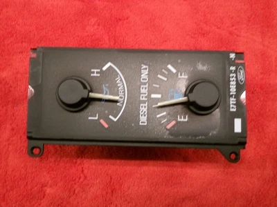 1987-1991 Ford DIESEL F150 F250 Bronco Instrument Cluster Oil and Fuel Gauge OEM Foto 1 de 4