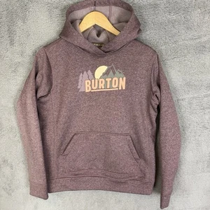 Burton Oak Hoodie Womens XL Pink Graphic Print Fleece Lined Casual - Picture 1 of 9