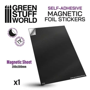 Green Stuff World Selbstklebende Magnetfolien Magnetic Sheet für Bases - Picture 1 of 3