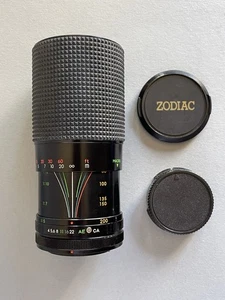 Zodiac Zoom 80-200mm 80-200 Vintage Lens Manual Focus X Canon FD difetto Interno - Imagen 1 de 21
