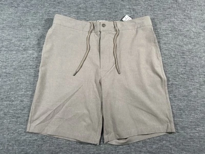 Pantalones Cortos Reyn Spooner Aloha Para Hombre 34 Beige Cintura Elástica Bolsillos Traseros con Cremallera Foto 1 de 4