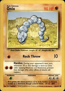 Pokemon Onix Base Set 56/102 Light Play LP+ or Better - Picture 1 of 2