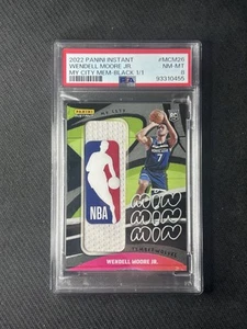 2022-23 Panini Instant 1/1 Logoman Wendell Moore Jr. PSA 8 Timberwolves - Picture 1 of 2
