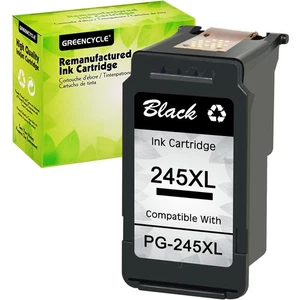 Cartucho de tinta negra PG-245 XL compatible con Cannon Pixma iP2820 MG2420 MG2920 - Imagen 1 de 7