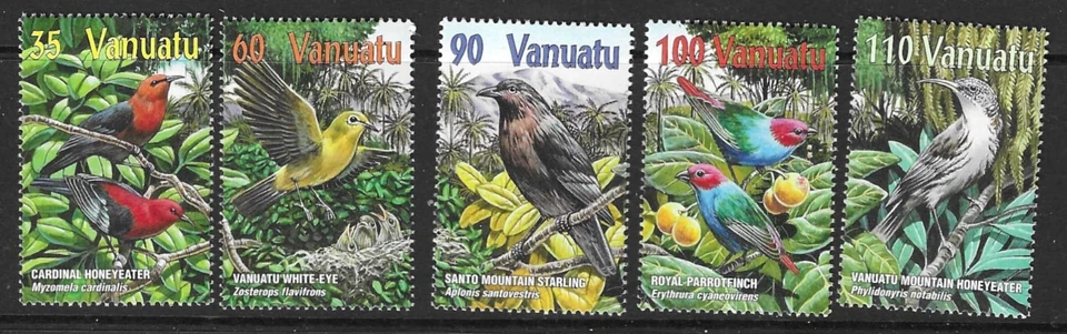VANUATU SG848/52 2001 BIRDS ( 3rd SERIES ) MNH - Image 1 of 1