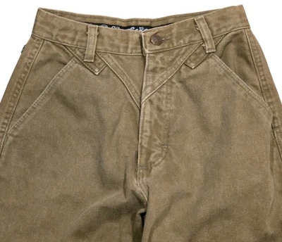 Pantalones de mezclilla Wrangler Silver Lake de colección Western tiro alto rectos EE. UU. oliva talla 3/4 Foto 1 de 4