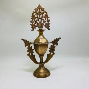 Antik Messing Kohl Halter Topf Blumen Surma Dani Eyeliner Kajal Dekor Make-up Geschenk - Bild 1 von 4