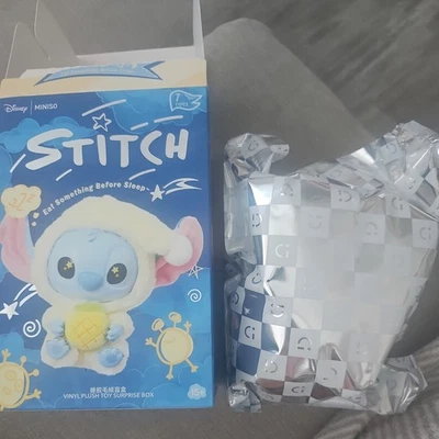 Stitch Eat Something Before Sleep Disney Vinyl Plush Toy Blind Box New  - Image 1 of 2