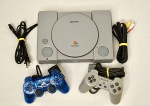 Sony PlayStation 1 PS1 Original Spielekonsole Bundle OEM Controller Kabel, Schön! - Bild 1 von 16
