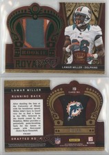 2012 Crown Royale Royalty Materials Green Prime /49 Lamar Miller #19 Rookie RC