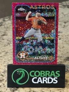 2024 Topps cromo Jose Altuve refractor de motas magenta #/350 #58 - Imagen 1 de 2