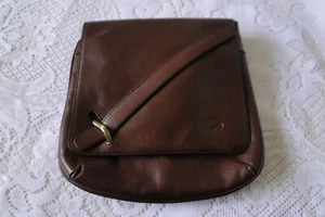 Bolso Antiguo De Bandolera De Cuero Marrón KEVIM - Imagen 1 de 7