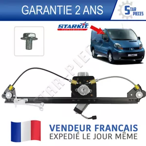 LEVE VITRE ELECTRIQUE AVANT DROIT TRAFIC VIVARO PRIMASTAR 2001-2014 + MOTEUR - Imagen 1 de 5
