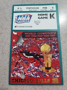 1998 Chicago Bulls Game 3 NBA Finals Ticket Stub vs Utah Jazz. Bulls 96 Utah 54. - Picture 1 of 7