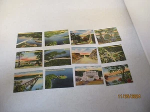 Lake of the Ozarks MO Missouri Miniaturkarten Lot von 12 (KEINE POSTKARTEN) 3" breit - Bild 1 von 4