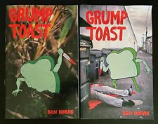 GRUMP TOAST #1+2, 3 Rare Underground Indie Humor comic By Ben Horak 2013