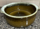 Pfaltzgraf 1970?S Stoneware Copper Green Drip Casserole Bowl~ Mcm~Excellent