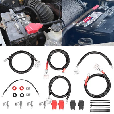 for Ford 6.0L Powerstroke Battery Cables Replacement Kit for 2003-2007 Ford F250 - Image 1 of 4