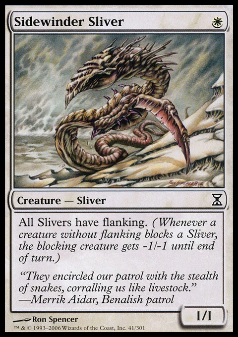 Sidewinder Sliver ~ Near Mint Time Spiral MTG Magic UltimateMTG White Card - Image 1 of 1