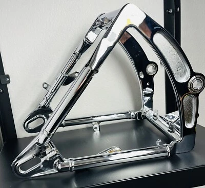 Harley SOFTAIL 00 -06 FAT BOY HERITAGE DELUXE Chrome Swingarm 47573-00 EXCHANGE - Image 1 of 4