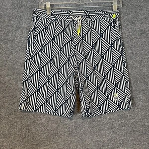 Psycho Bunny Swim Trunks Youth Boys 14-16 Blue Geometric Board Shorts Beach - Picture 1 of 8