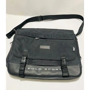 Polo sport Laptop messenger bag case black briefcase tote carry Office business - Afbeelding 1 van 9