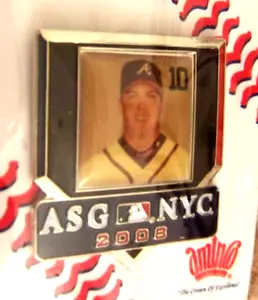 2008 AS All-Star Game Chipper Jones Braves photo pin NY New York Yankees host - Picture 1 of 5