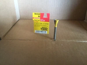 Oldham 197 Viper #1204DTA 1/2” Dove Tail Router Bit 1/4” Shank USA - Picture 1 of 2