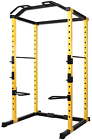 Power Cage Squat Rack Lat Pull 1000 lb Home Gym Dip Bars Body Weightlifting NEW