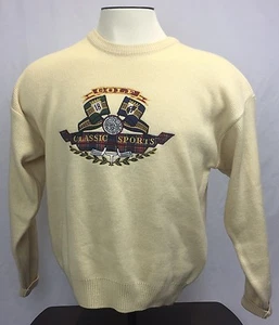 Specialty Collection Golf Sweater Men Size M 70% Acrylic, 30% Wool - Picture 1 of 5