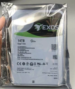 ST14000NM001G Seagate 14TB Exos X16 512e 3.5" SATA 6Gb/s Enterprise Hard Drive - Photo 1/3