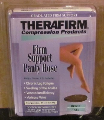 Pantimedias de maternidad Therafirm Firm Support 15-20 mm hg cervatillo medio #68102 (¡NUEVAS!) Foto 1 de 2