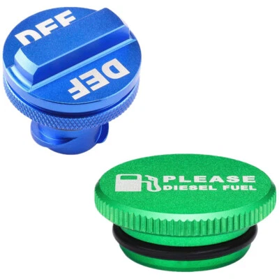 Billet Diesel Fuel Cap & DEF Cap for Dodge Ram Cummins 1500 2500 3500 2013-2017) - Изображение 1 из 4