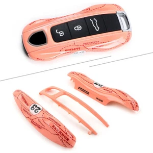 Pink Pig Case Shell Cover for Porsche Cayenne Panamera 911 Remotes Key Fob ABS - Picture 1 of 10