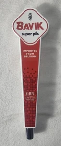 Mango de grifo de cerveza Bavik Super Pilsner Bélgica rojo blanco - Imagen 1 de 6