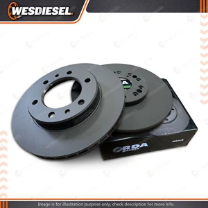 2Pcs Rear Standard Direct Replacement Vented Disc Brake Rotors RDA7624 - Picture 1 of 2