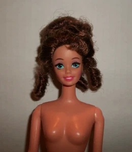 MATTEL NUDE BARBIE VINTAGE RINGLET HAIR EYELASHES DOLL FOR OOAK 1993 READ A30 - Bild 1 von 5