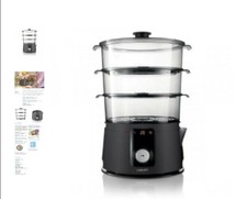 Philips Avance Vaporiera 3 piani di Cottura A Vapore Nera