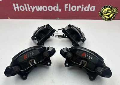 2010-2017 AUDI A5 S5 FRONT & REAR BRAKE CALIPERS SET OF 4 (BLACK) OEM 64k - Image 1 of 4