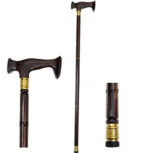 Wooden Walking Cane For Men Women Handmade Stylish Canes Premium Wood - Picture 1 of 8