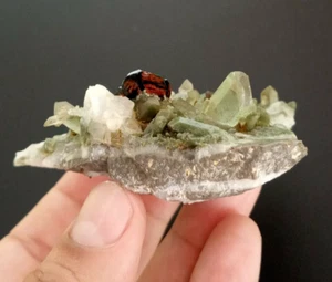 Brookite With Quartz and Chlorine From Balochistan,Pakistan.  - Picture 1 of 5