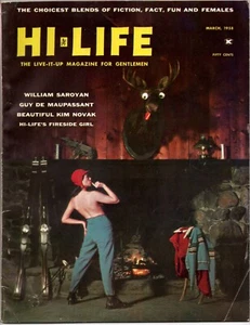 Hi-Life Gentlemen's Magazine First issue March 1958 Kim Novak William Saroyan - Imagen 1 de 10