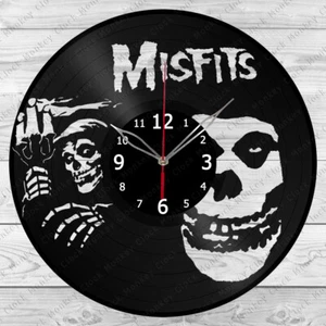 Vinyl Clock Misfits Vinyl Record Wall Clock Home Art Decor Handmade 3995 - Picture 1 of 12